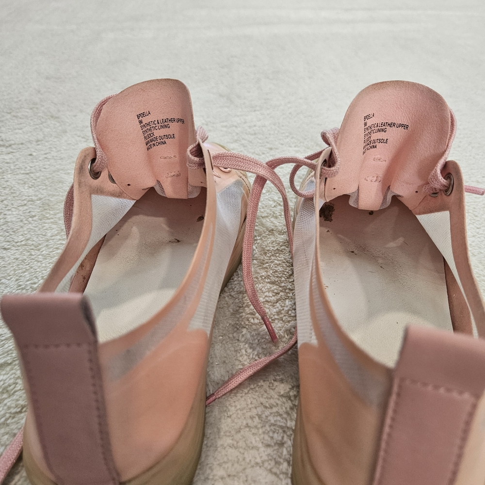 Pink Mesh Sneakers bp. Nordstrom Size 9 Pastel Girlhoodcore Preppy Athleisure - Picture 6 of 7